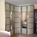 Стильный и современный радиусный шкаф-купе