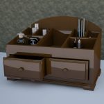 комод для косметики коричневый
