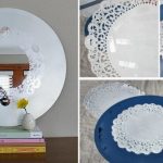 Зеркало с нарисованной рамой - ажурно и элегантно