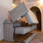 диван трансформер в двухъярусную кровать