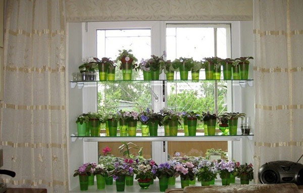 оконный стеллаж