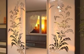 Шикарный шкаф-купе для гостиной