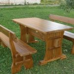 Уличная деревянная мебель своими руками