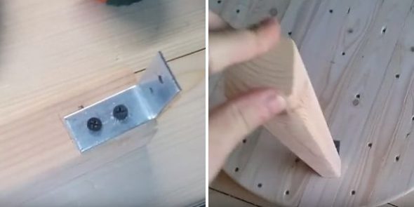 Прикрепляем уголки
