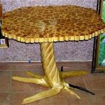 Шикарный деревянный столик ручной работы