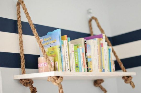 Подвесная полка для книг 