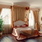 Жесткий потолочный ламбрекен с полосками