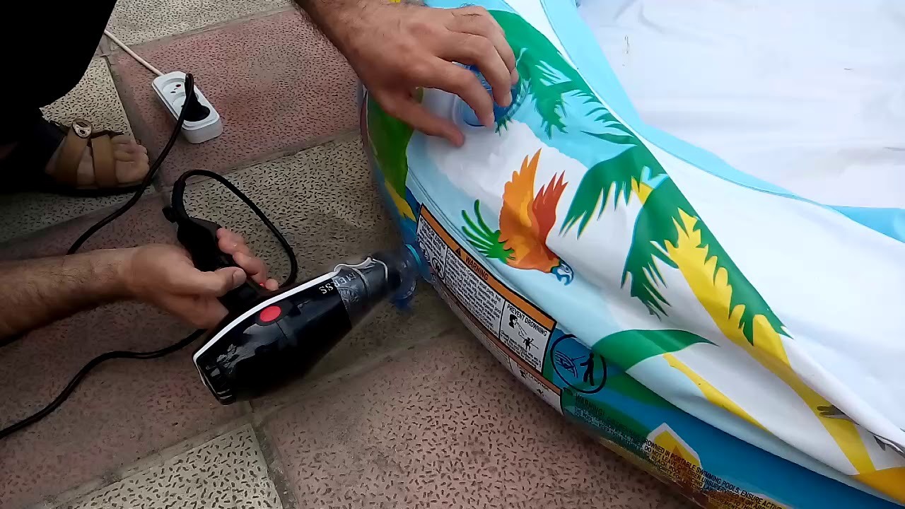 накачать матрас феном