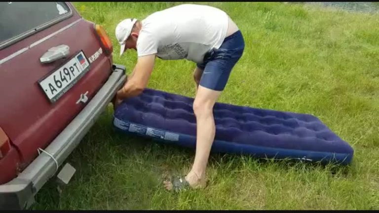 как накачать матрас