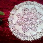 салфетка спицами декор