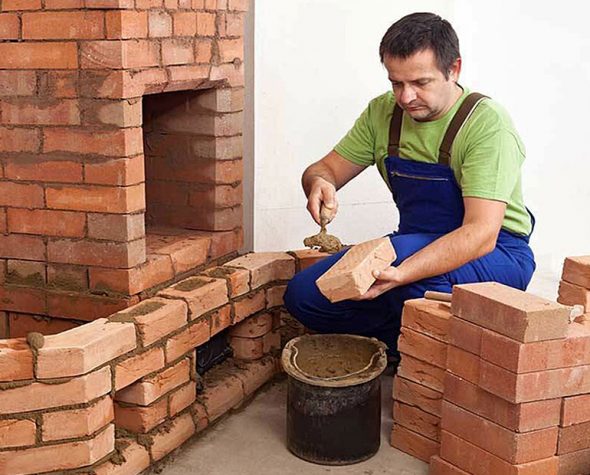 Кладка камина