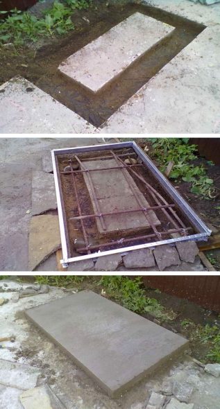 Возведение фундамента для уличного мангал-камина